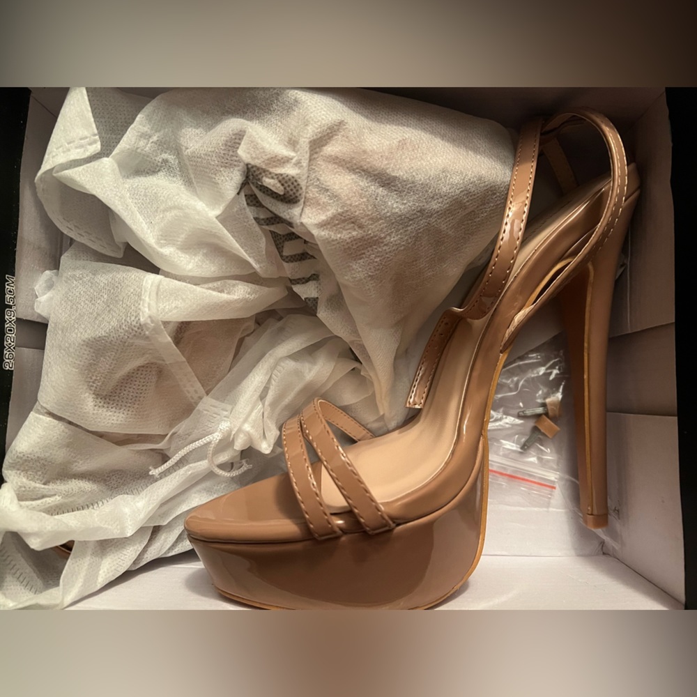 nude platform shoes. never worn